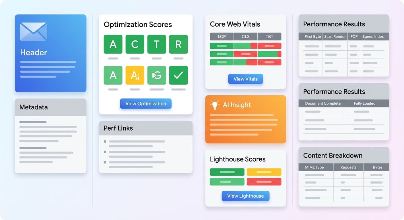 Conceptual overview of the report anatomy
