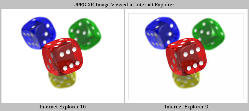 JPEG XR in IE